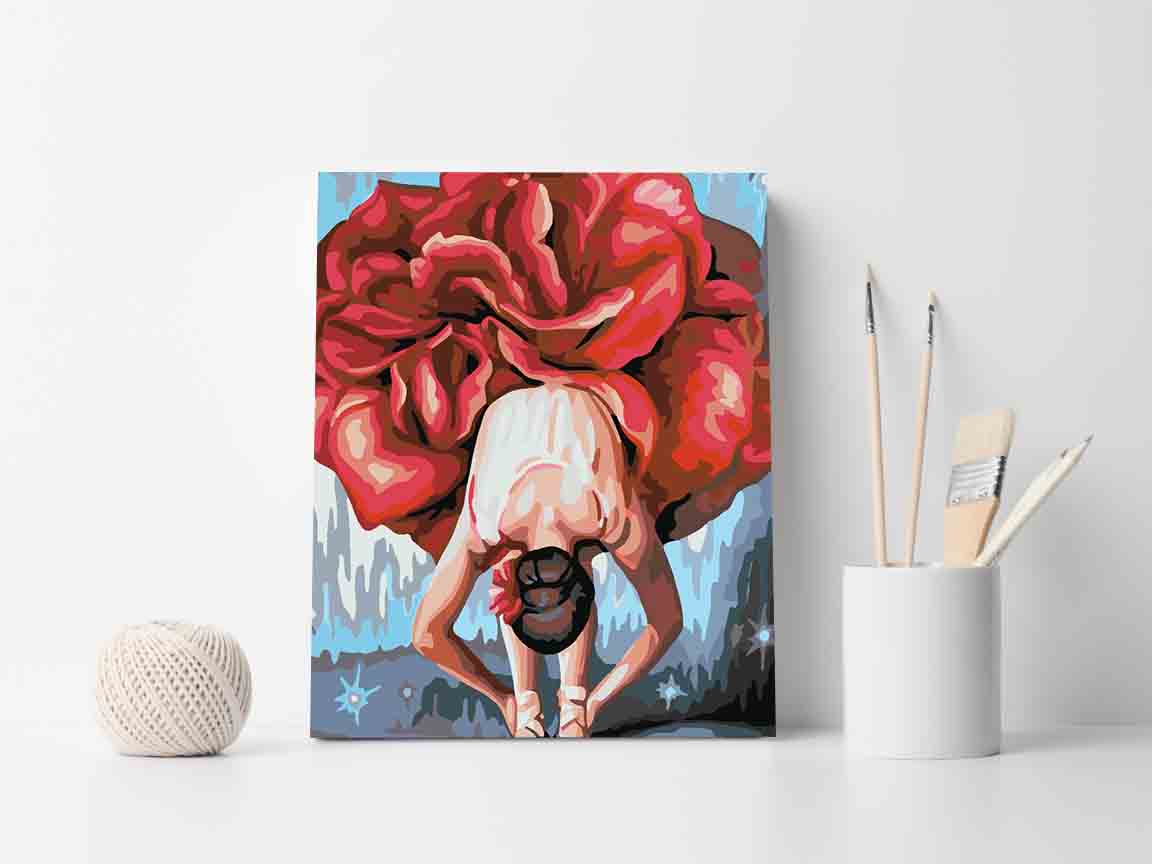 Pictura pe numere - Floral Head 4075