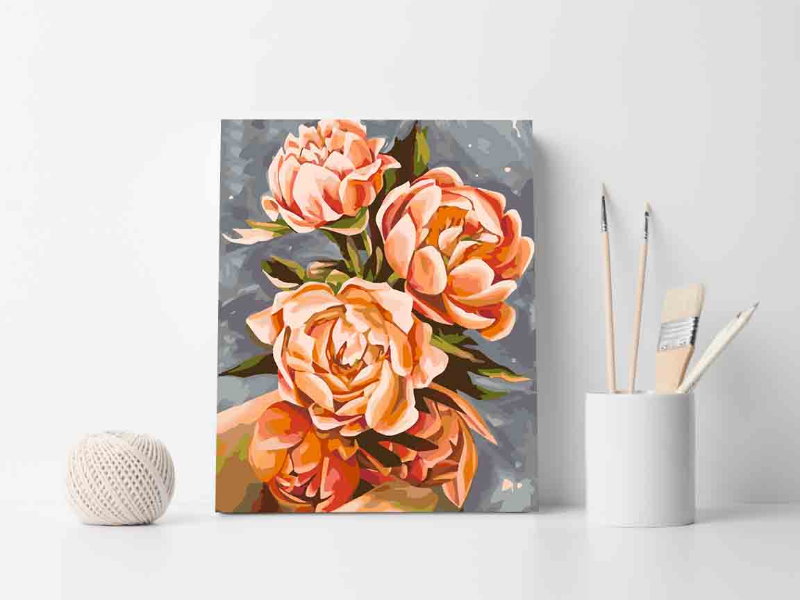 Paint by numbers - Orange Flowers 4077