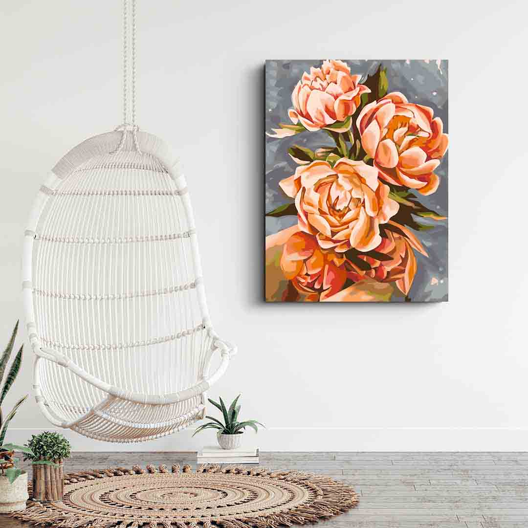 Paint by numbers - Orange Flowers 4077