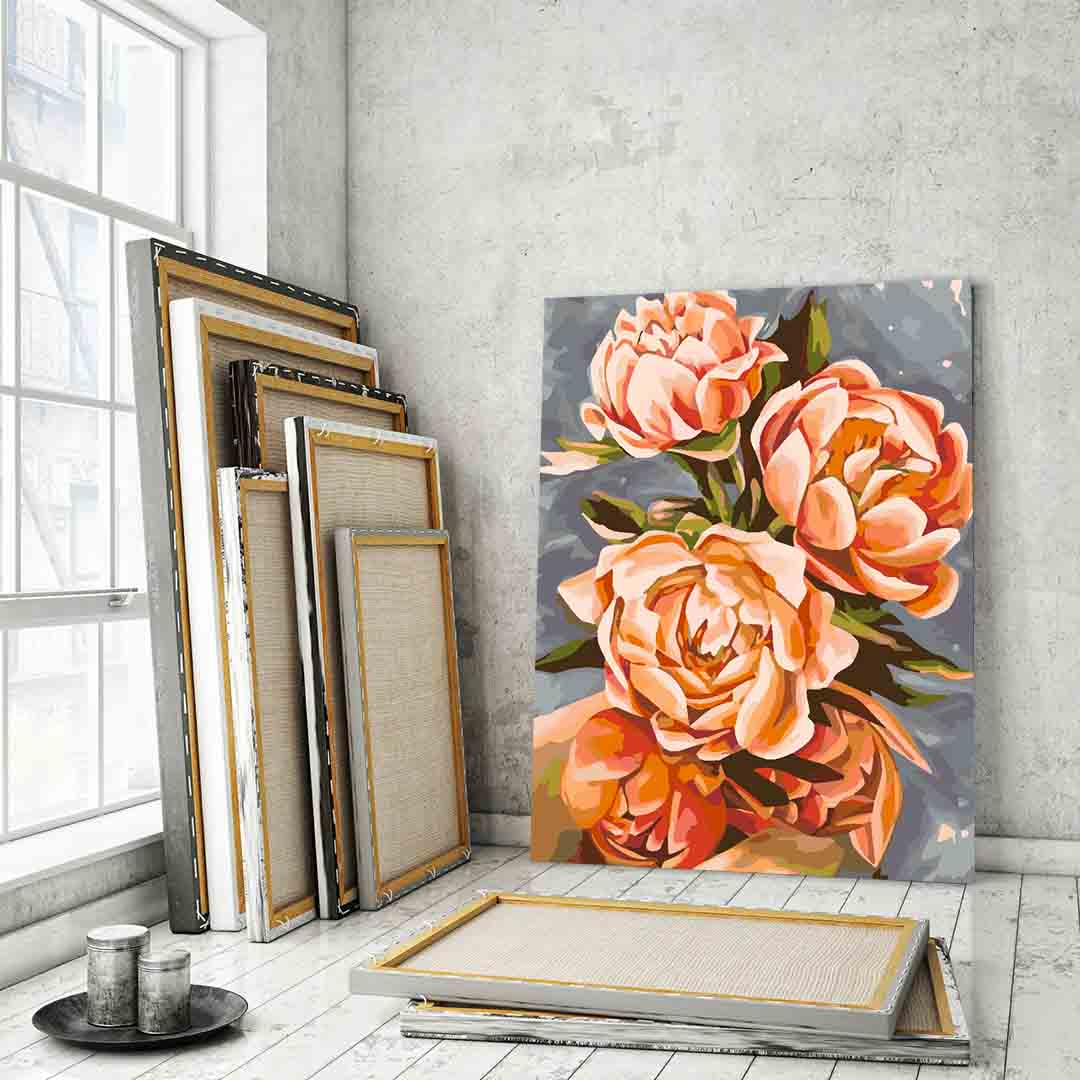 Paint by numbers - Orange Flowers 4077
