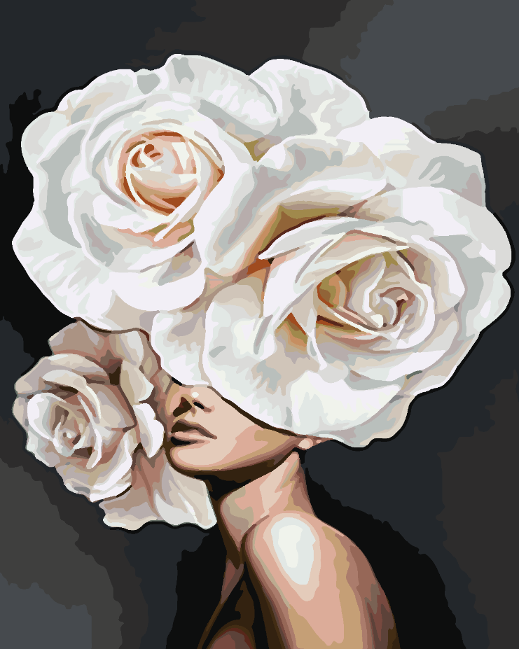 Paint by numbers - Floral Head 4079