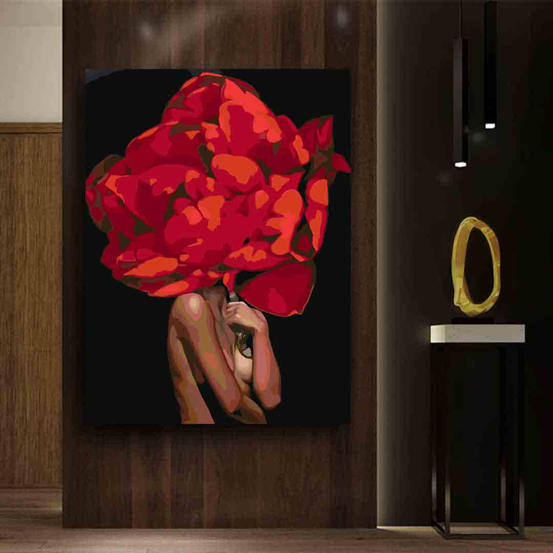 Painting by numbers - Floral Head 4080