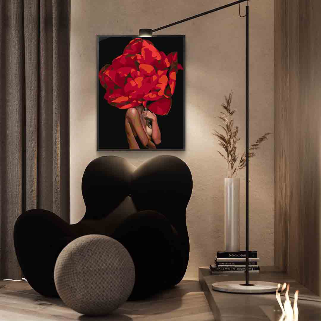 Painting by numbers - Floral Head 4080