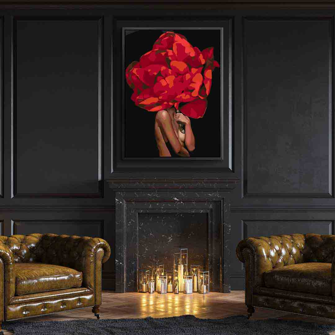 Painting by numbers - Floral Head 4080