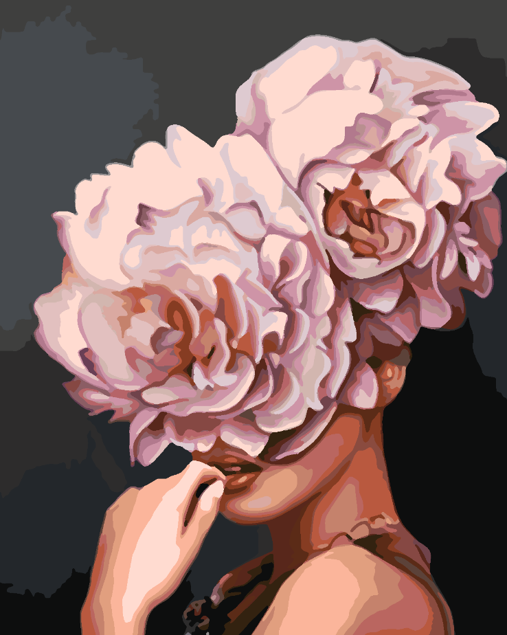 Paint by numbers - Floral Head 4082