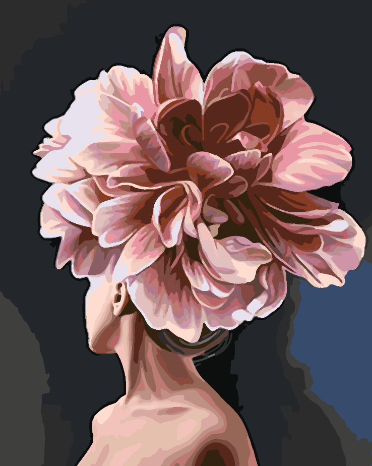 Paint by numbers - Floral Head 4083