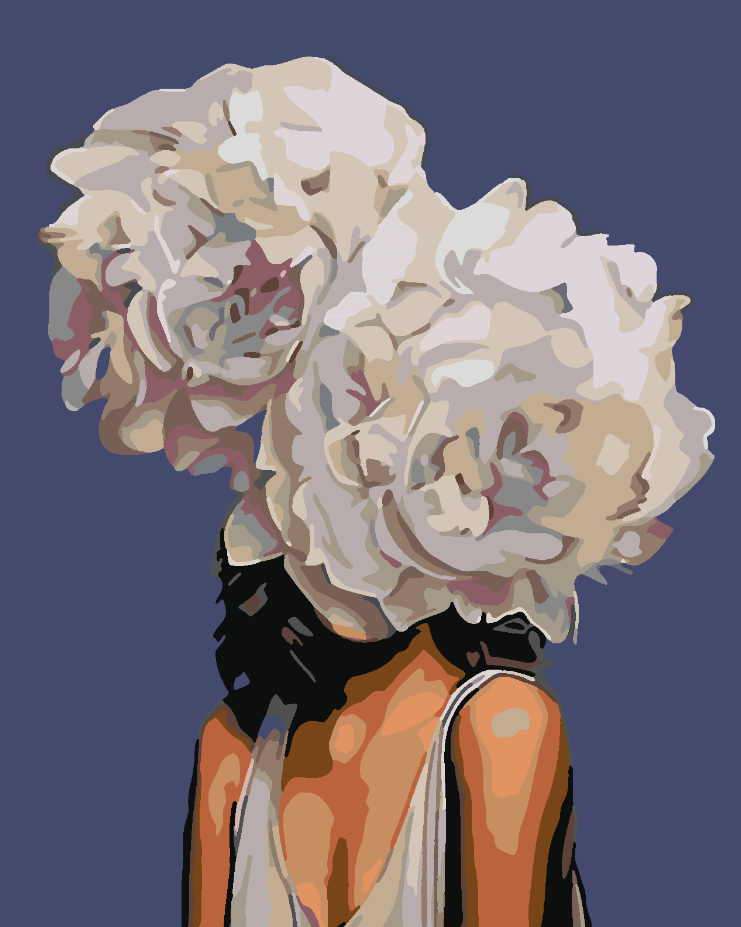 Paint by numbers - Floral Head 4084