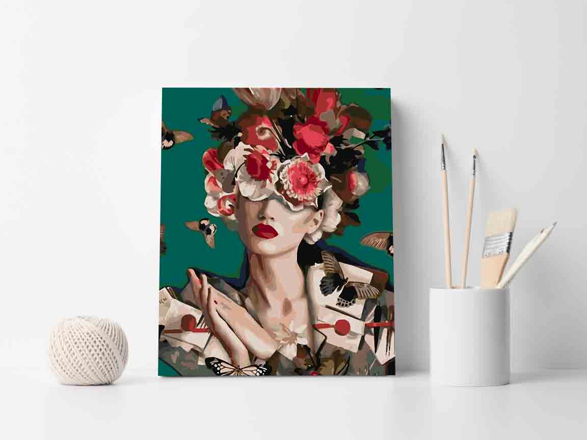 Paint by numbers - Floral Head 4087
