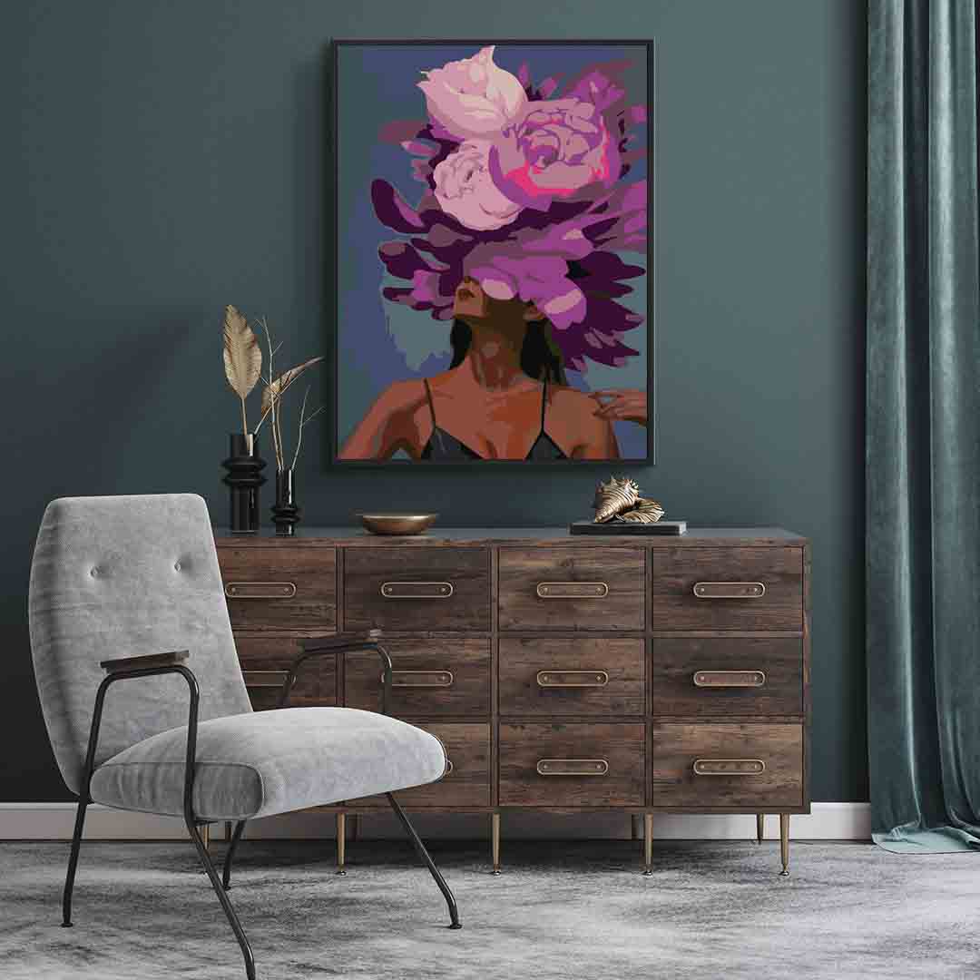 Pictura pe numere - Floral Head 4089