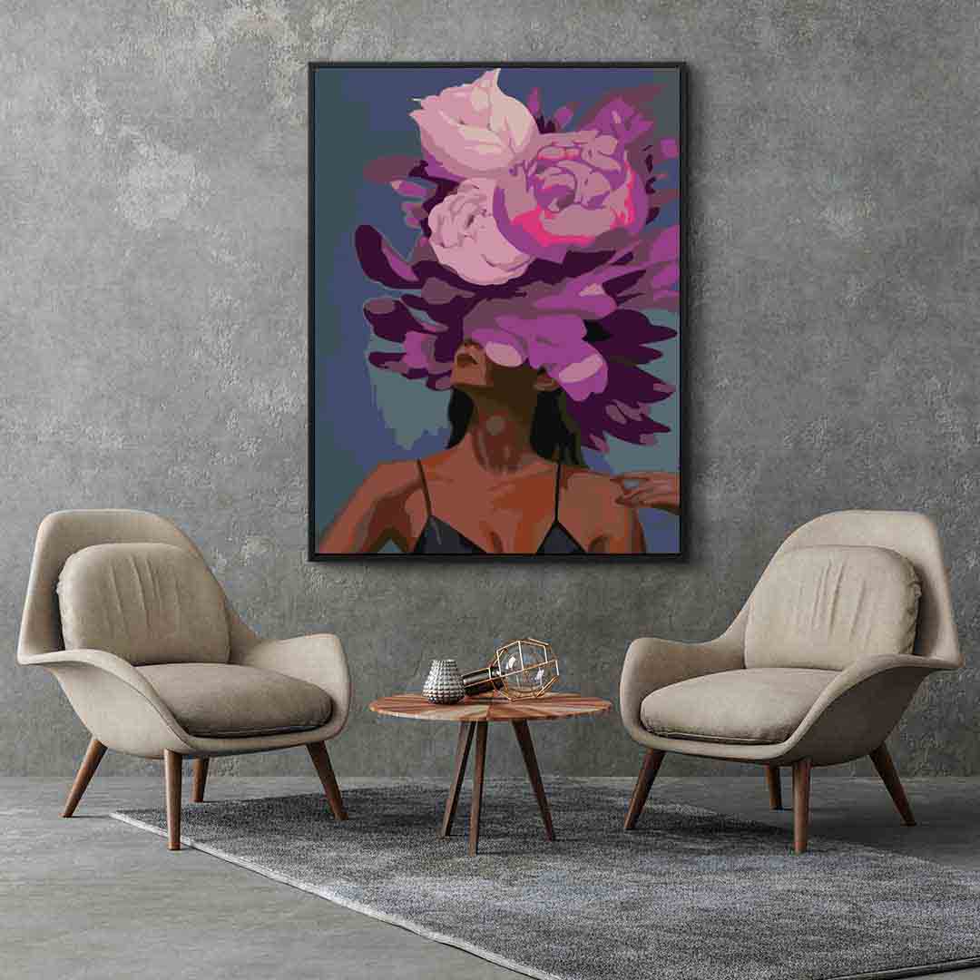Pictura pe numere - Floral Head 4089