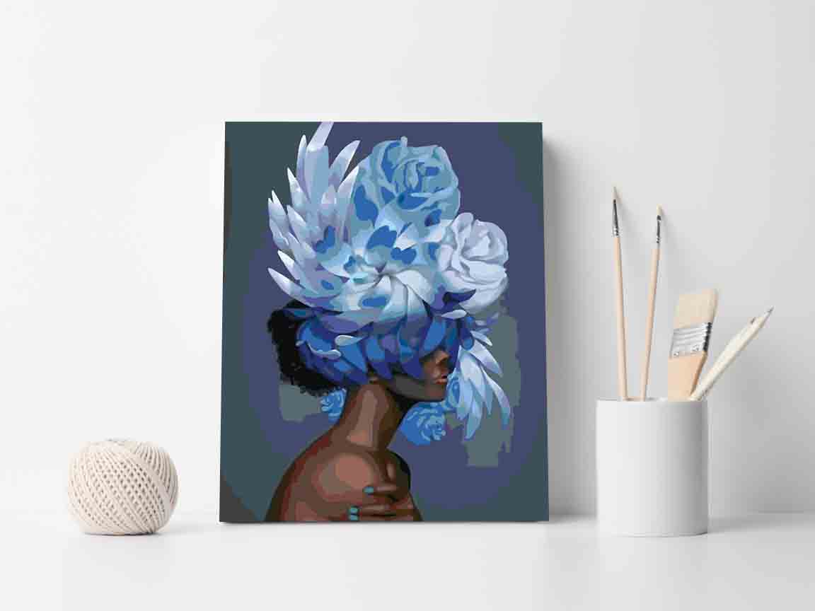 Painting by numbers - Floral Head 4090