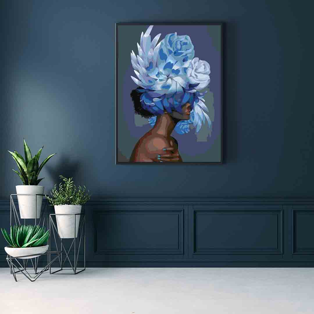 Painting by numbers - Floral Head 4090
