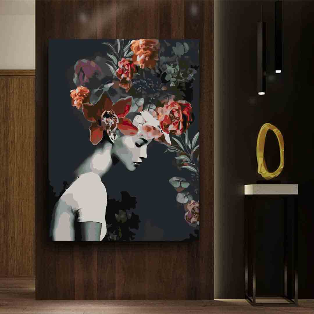 Paint by numbers - Floral Head 4094