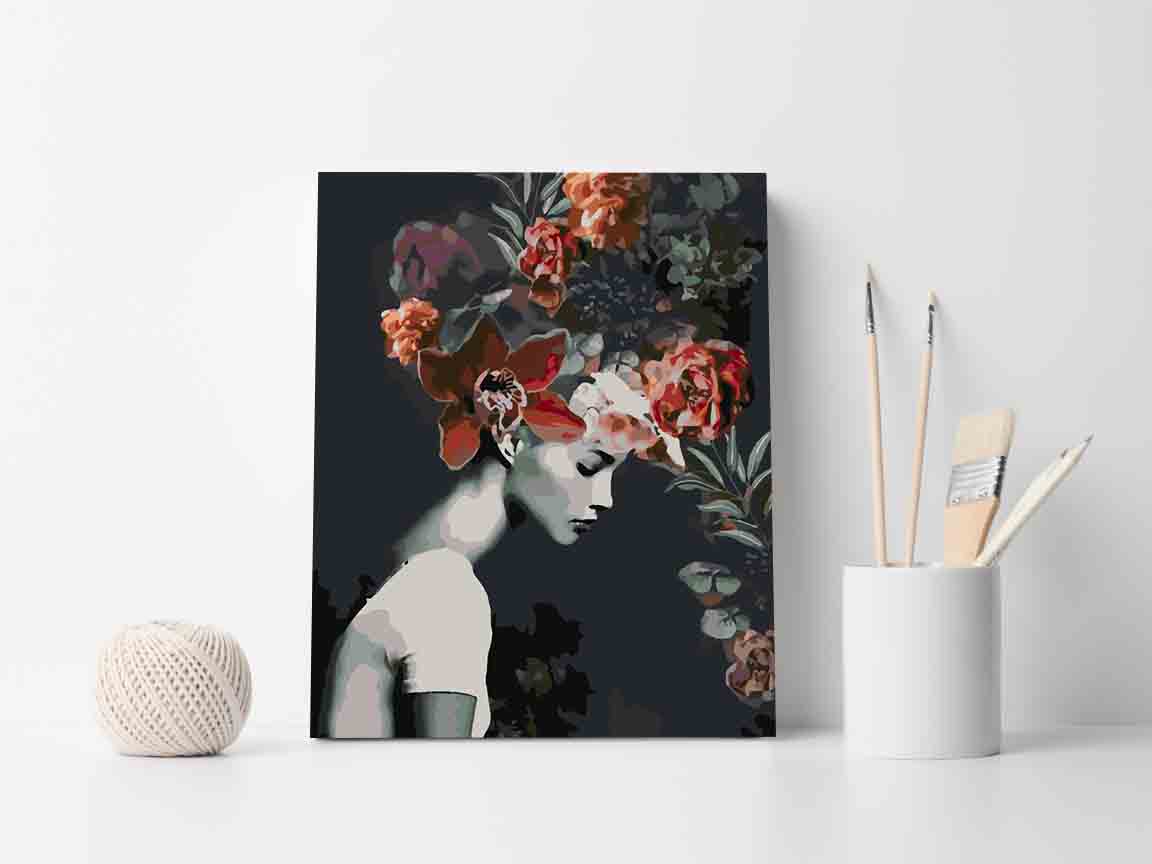 Paint by numbers - Floral Head 4094