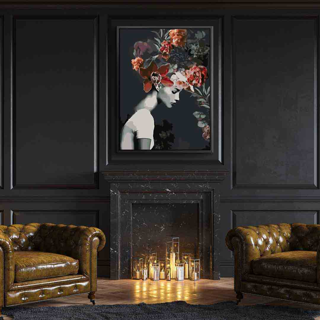 Paint by numbers - Floral Head 4094
