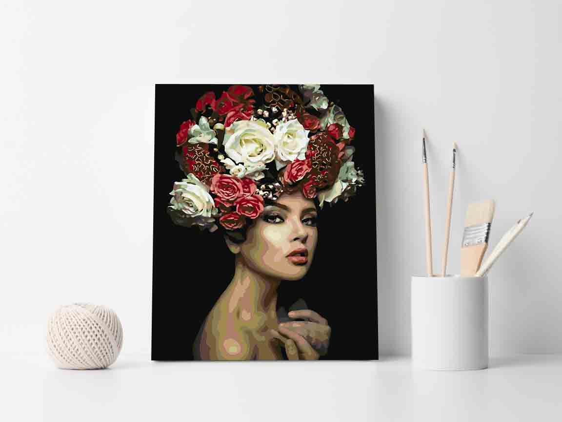 Paint by numbers - Floral Head 4095