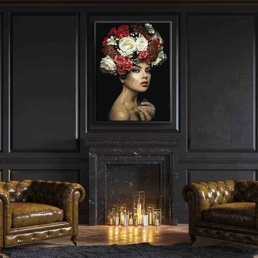 Paint by numbers - Floral Head 4095