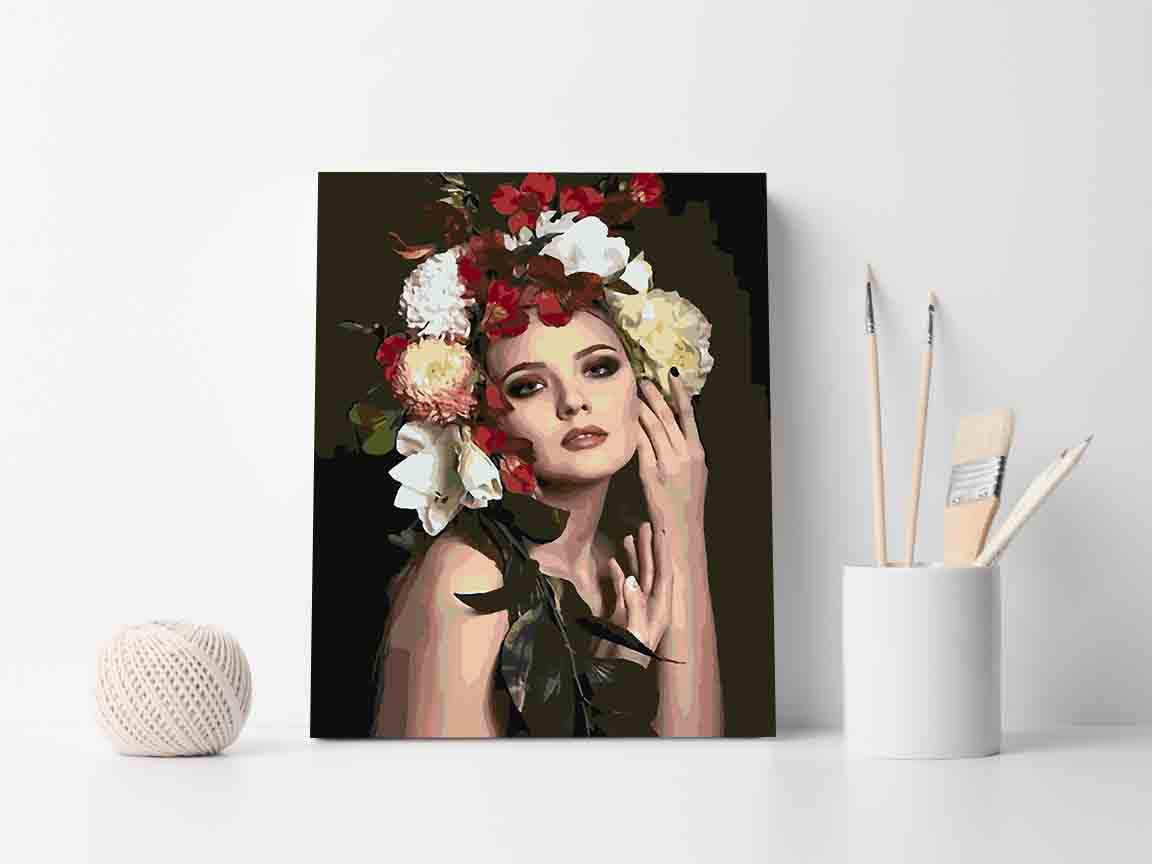 Paint by numbers - Floral Head 4097