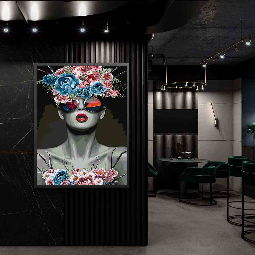 Painting by numbers - Floral Head 4100