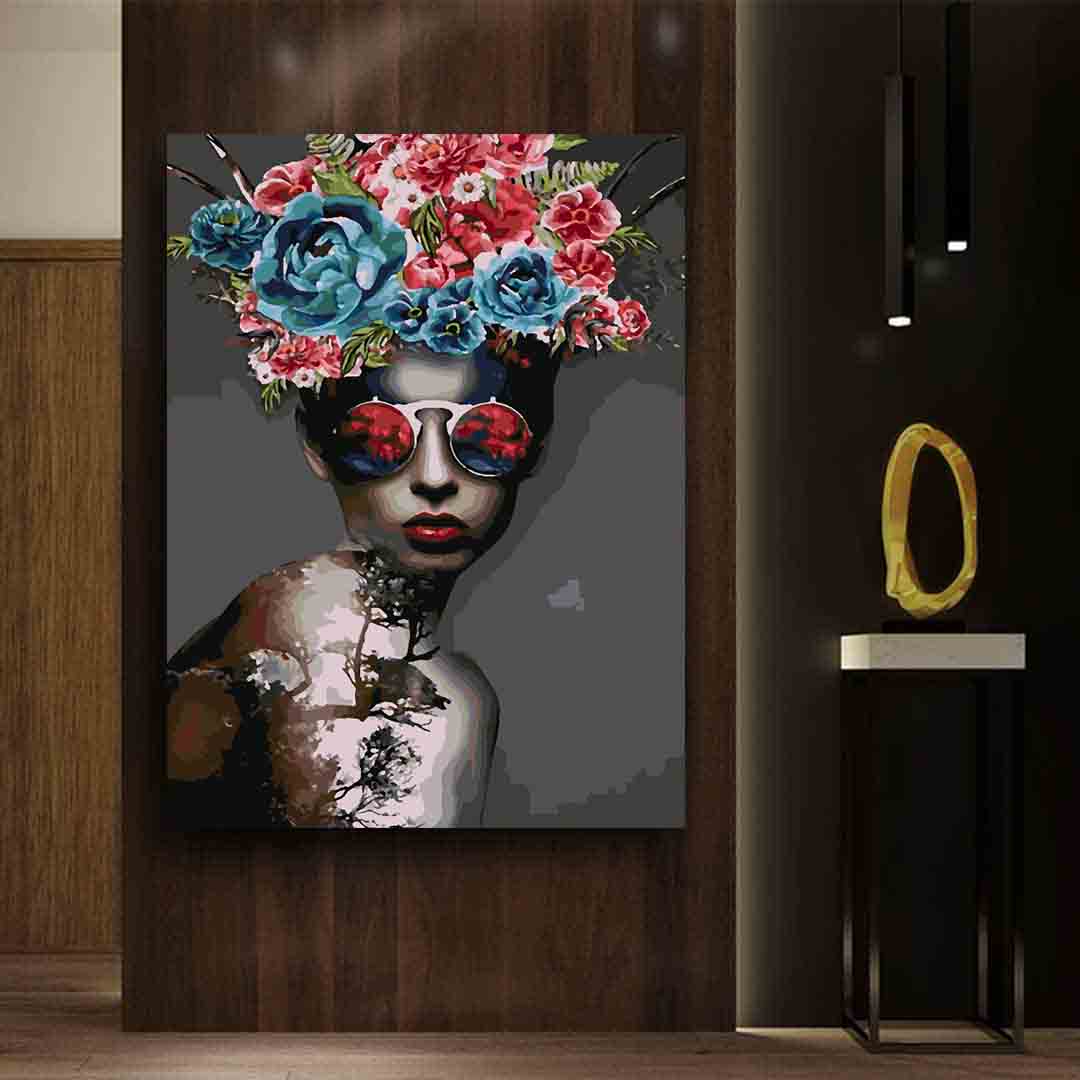 Paint by numbers - Floral Head 4102