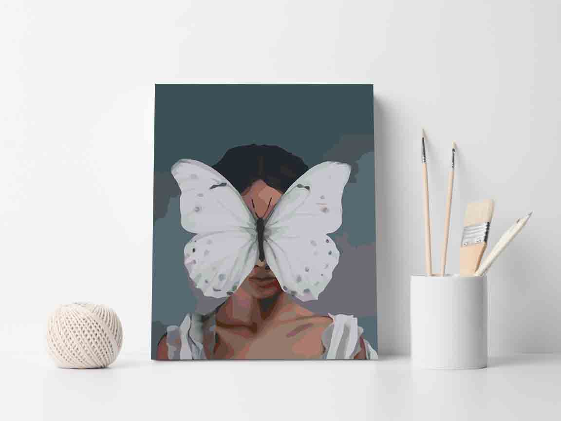 Painting by numbers - Floral Head 4104