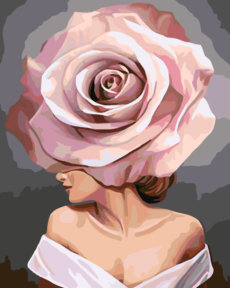 Paint by numbers - Floral Head 4105