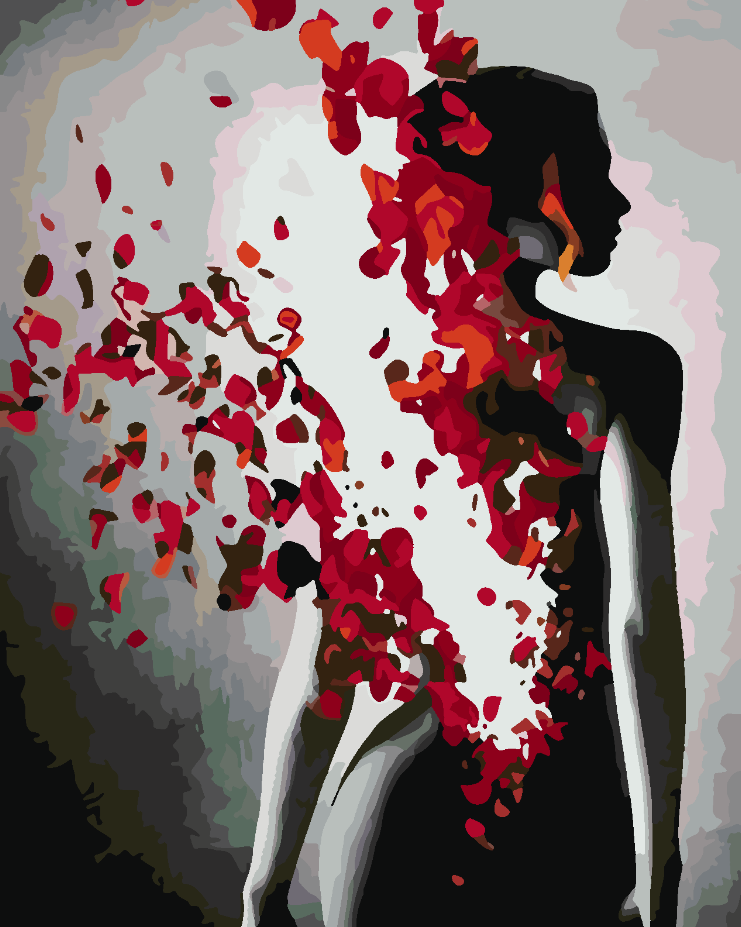 Paint by numbers - Floral Head 4107