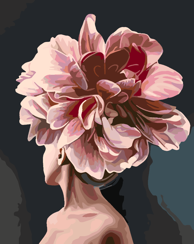 Paint by numbers - Floral Head 4109