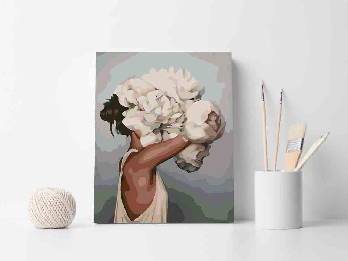 Painting by numbers - Floral Head 4110