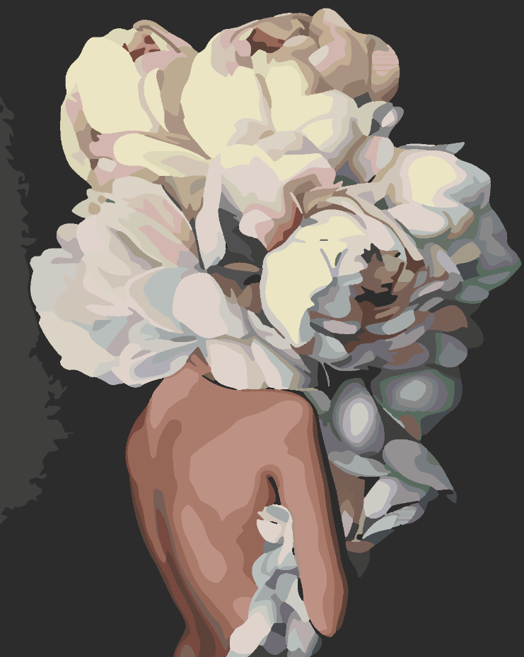 Paint by numbers - Floral Head 4112