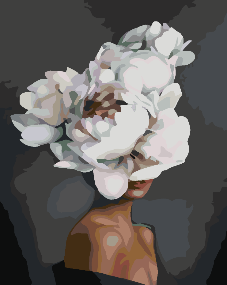 Paint by numbers - Floral Head 4114