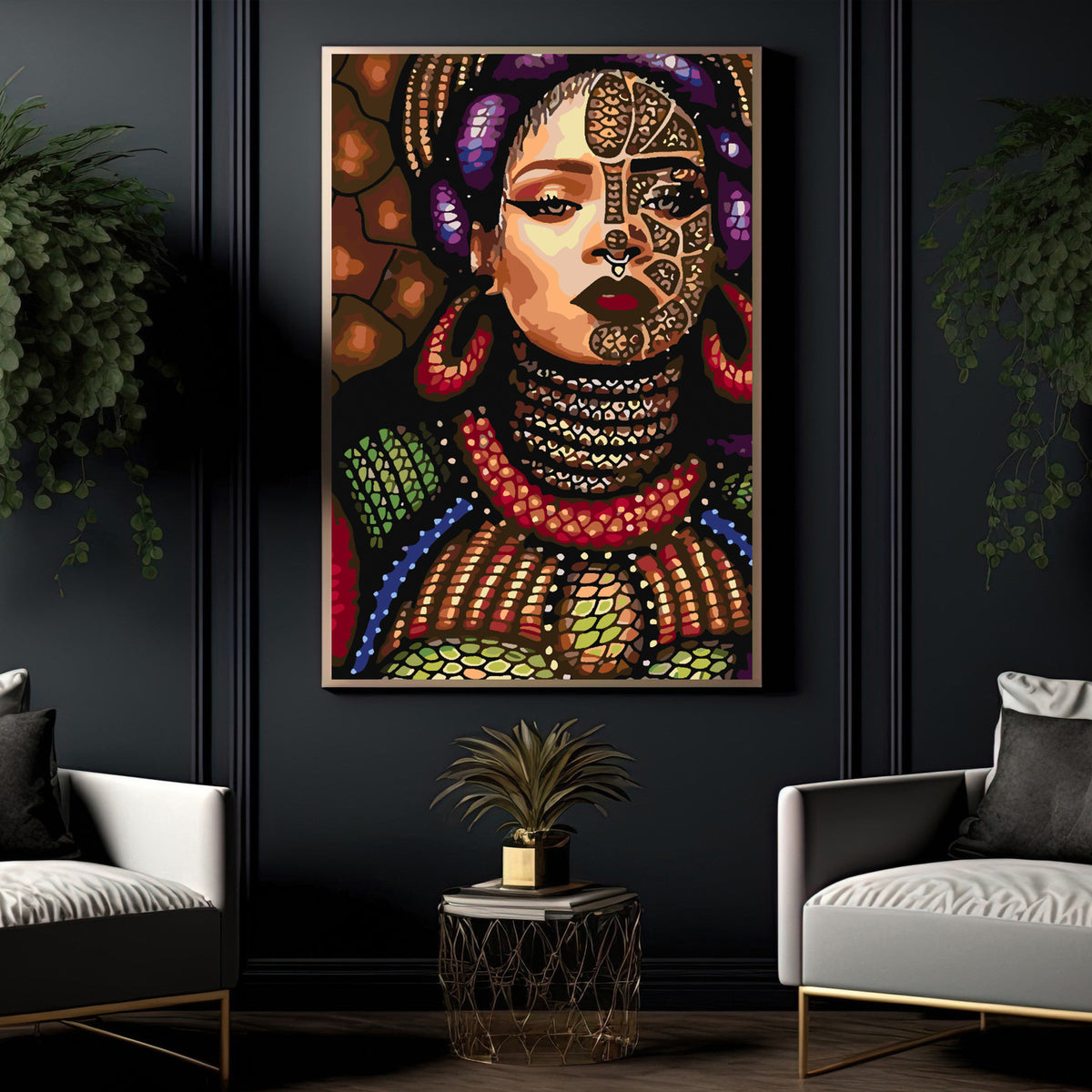 Painting by numbers - Girl Portrait 4115
