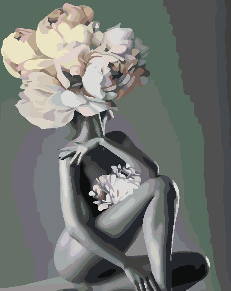 Paint by numbers - Floral Head 4116