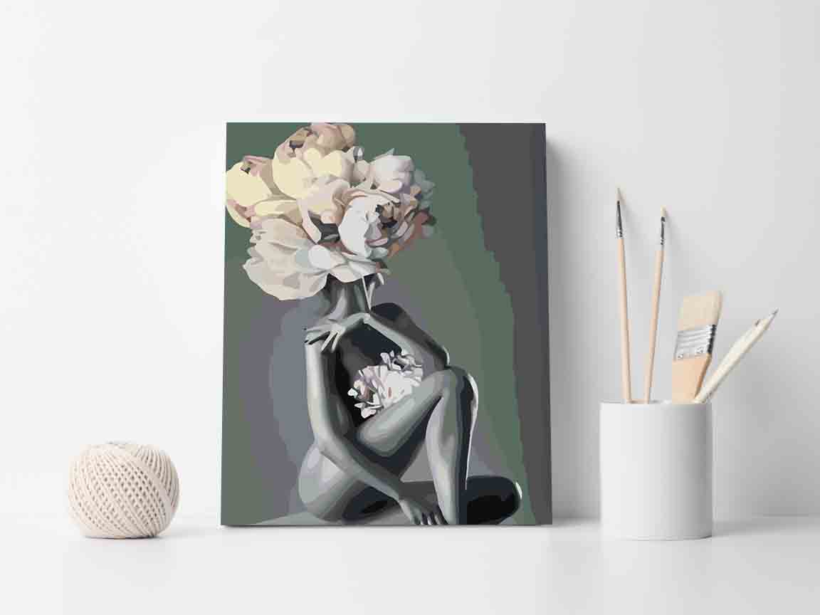 Pictura pe numere - Floral Head 4116