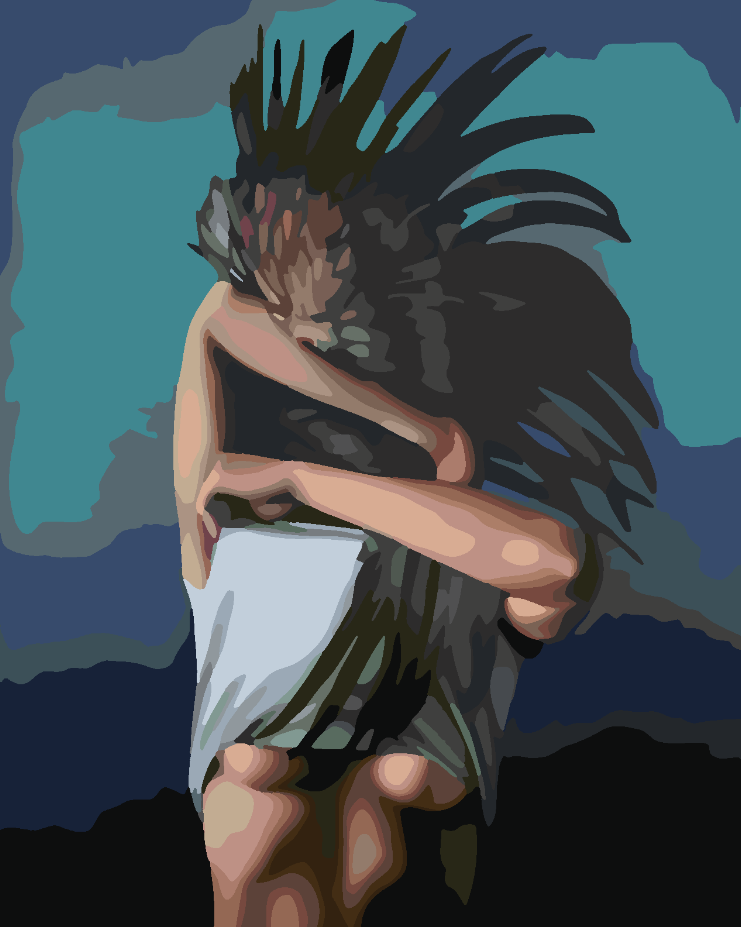 Paint by numbers - Girl with Wings 4117