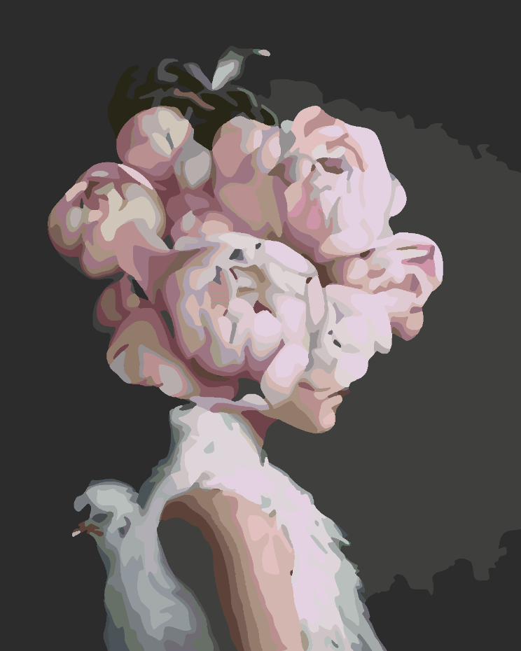 Paint by numbers - Floral Head 4119