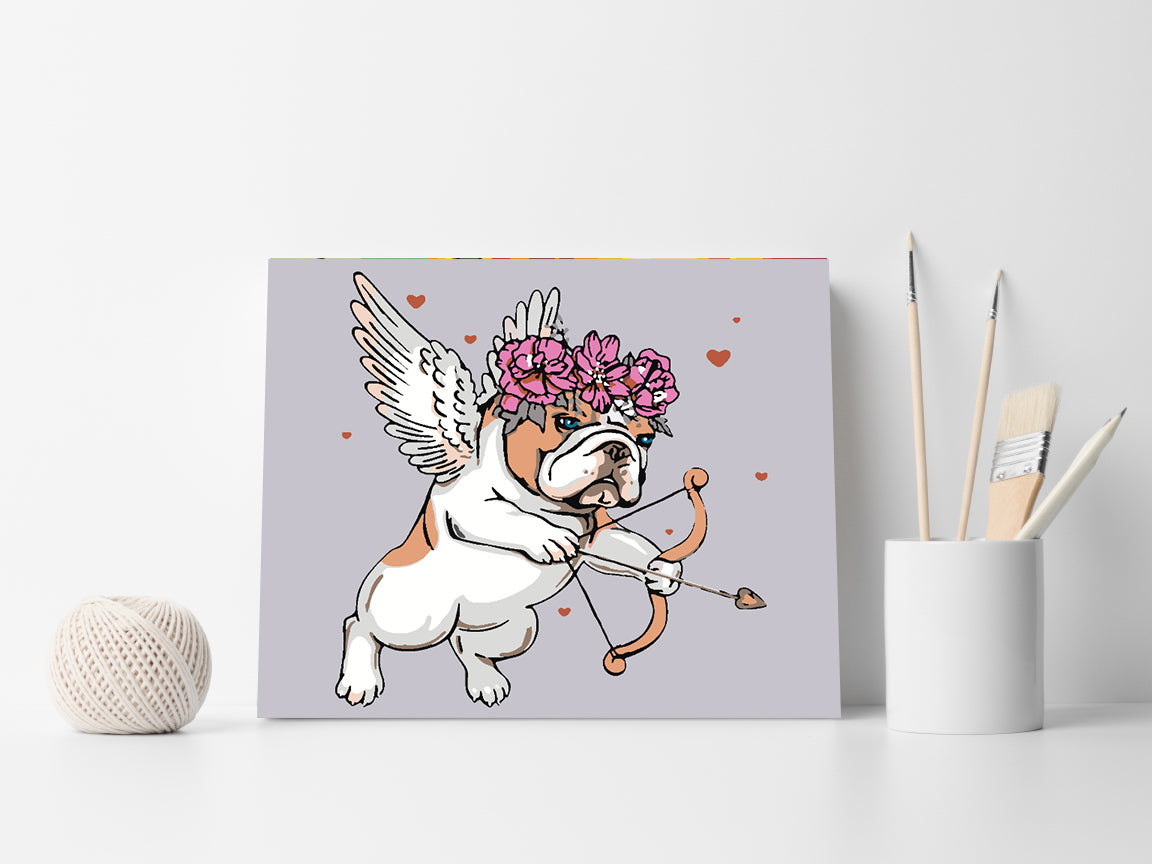 Pictura pe numere - Cainisorul Cupidon 4128