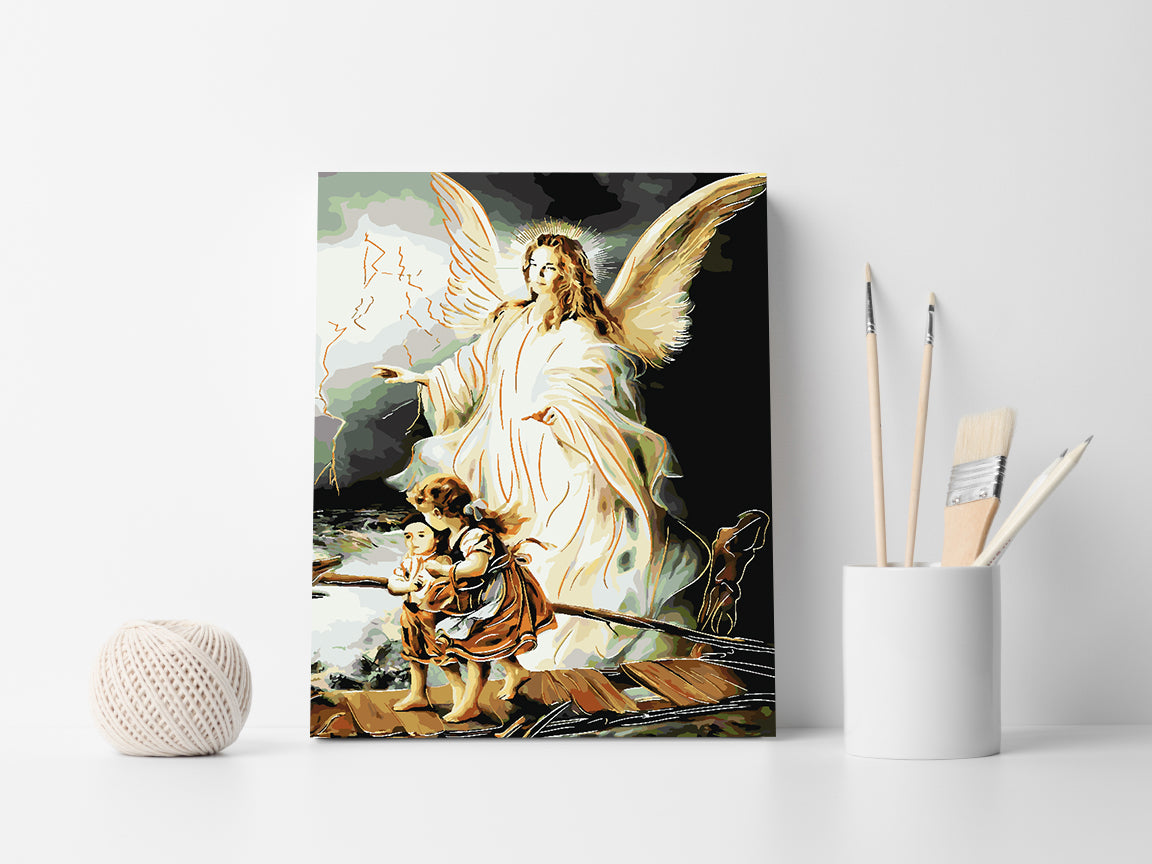 Painting by numbers - Guardian Angel 4161