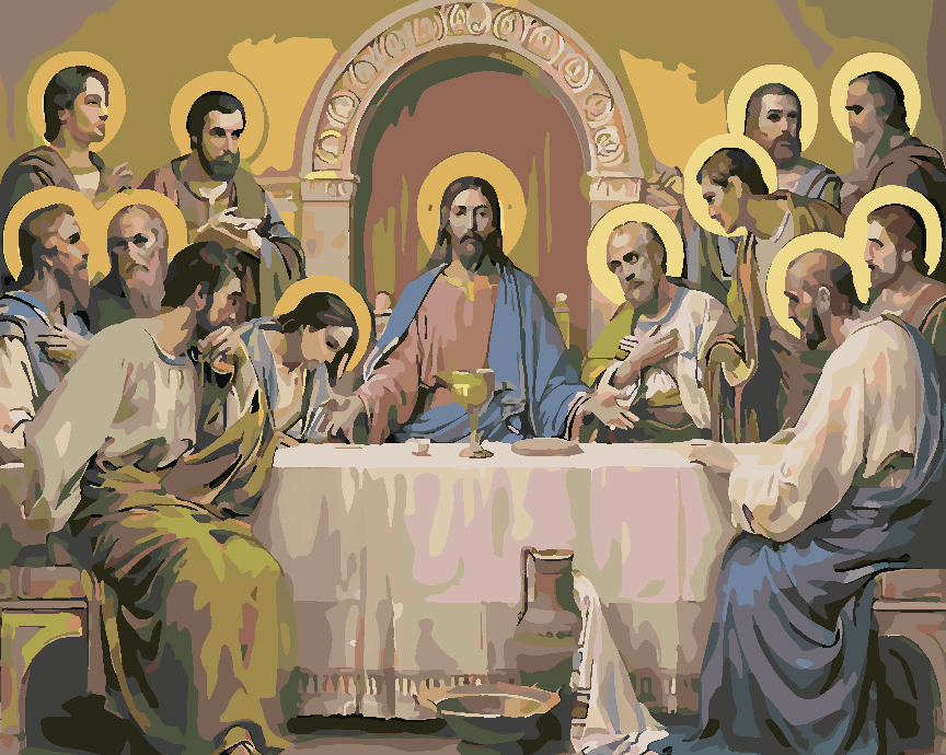 Paint by numbers - Jesus Christ and his Apostles 4162