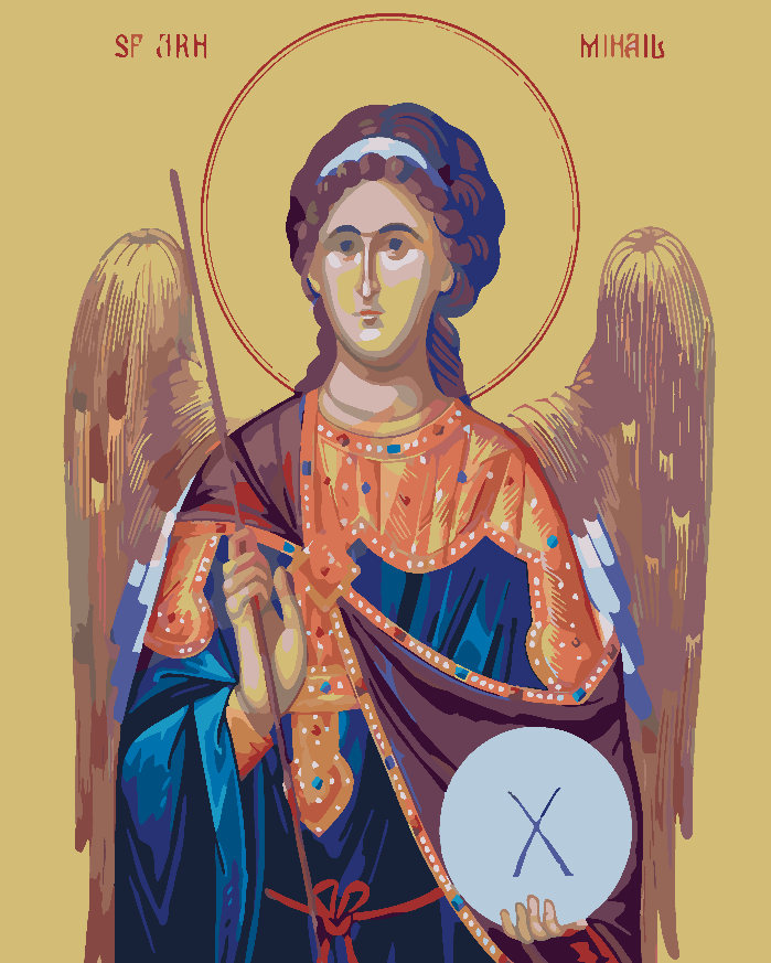 Paint by numbers - Saint Archangel Michael 4163