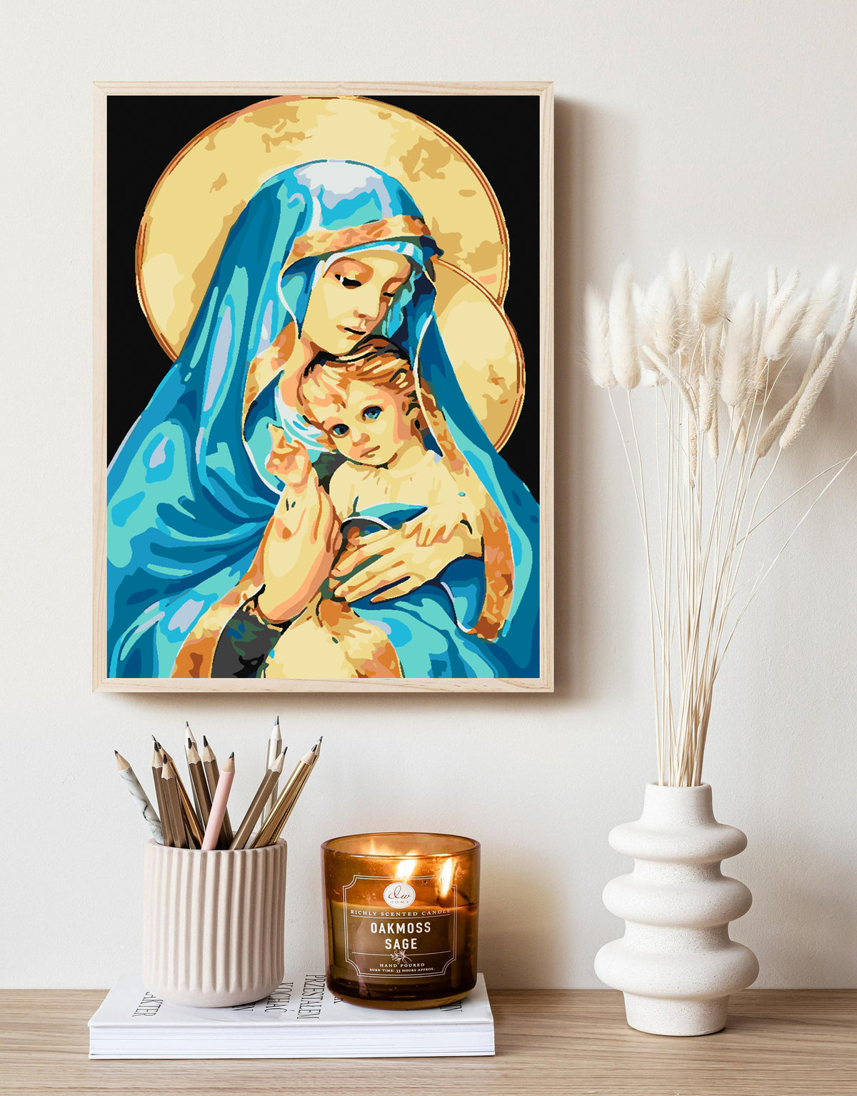 Paint by numbers - Saint Mary with the Child 4165
