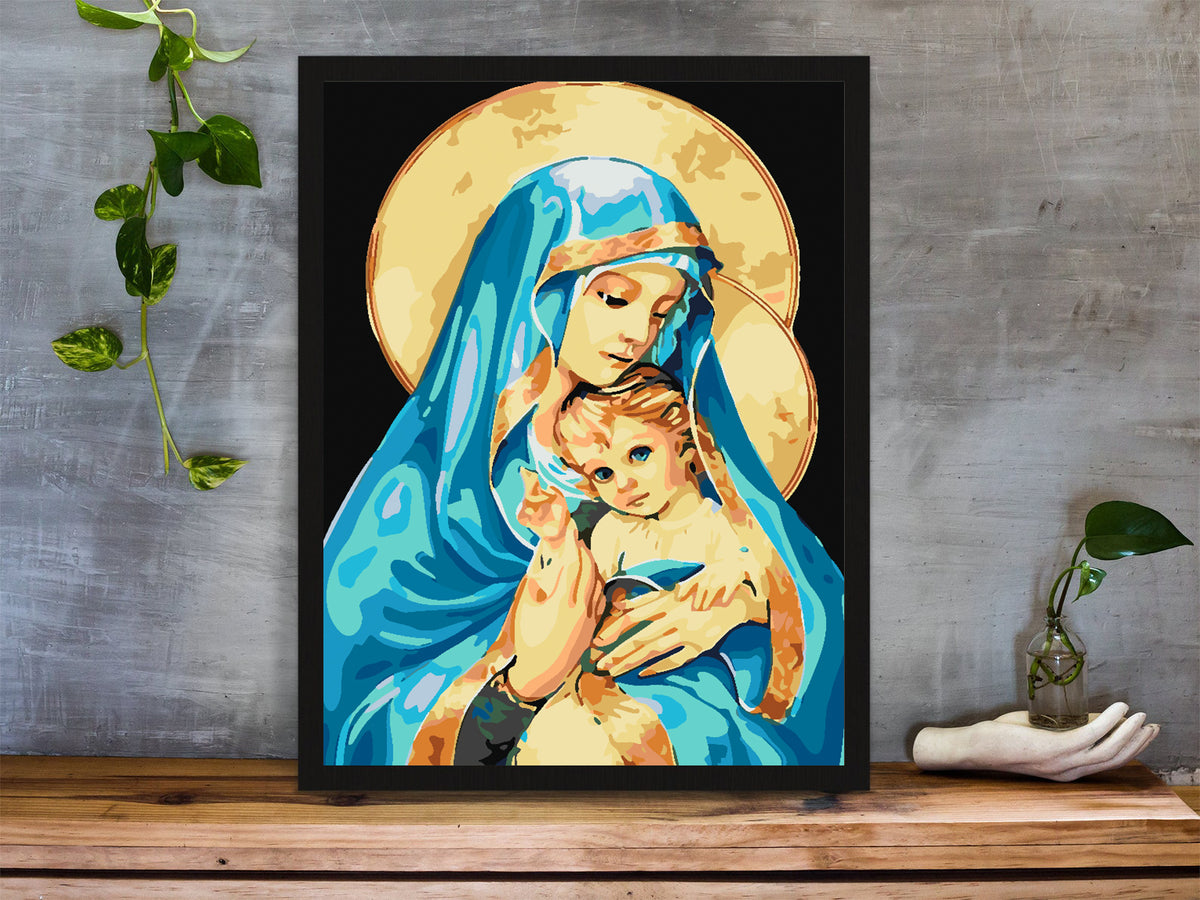 Paint by numbers - Saint Mary with the Child 4165