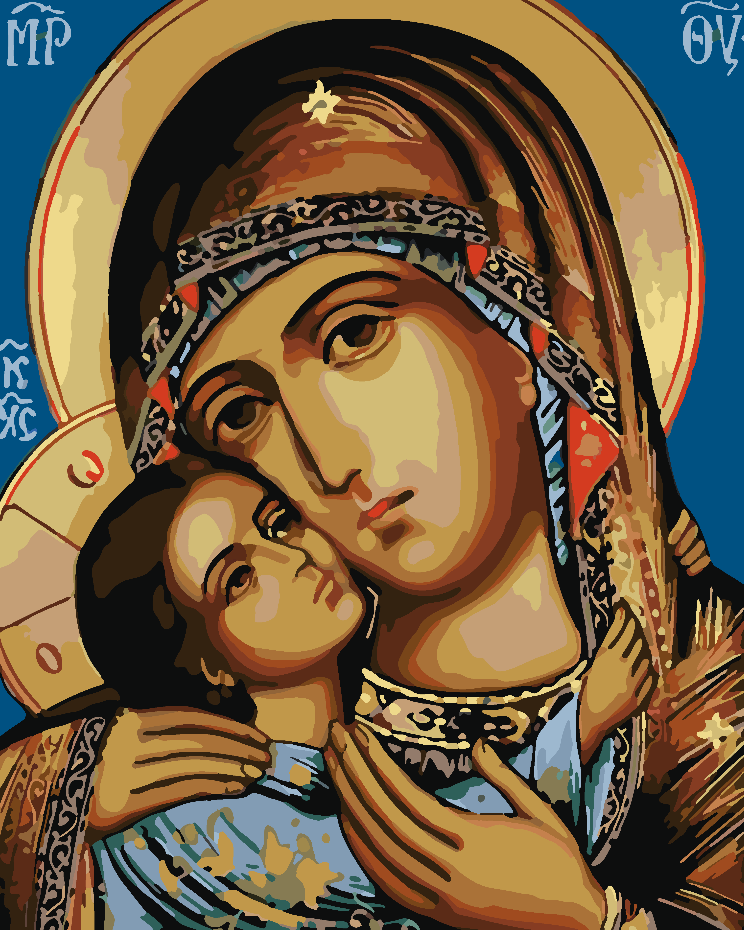 Paint by numbers - Saint Mary with the Child 4175