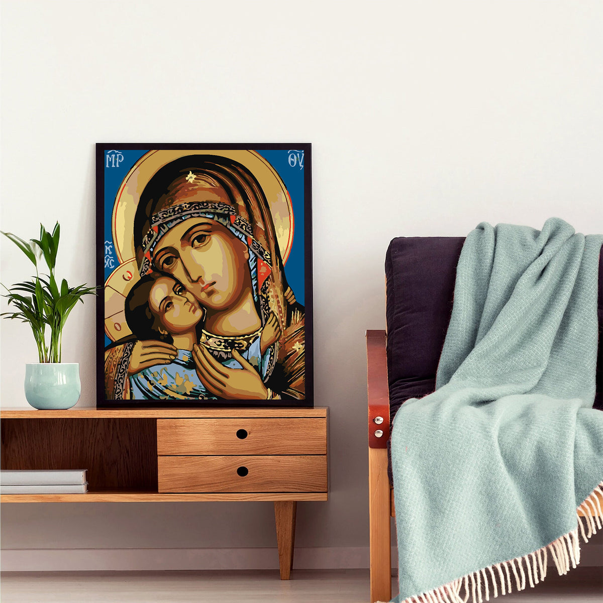 Paint by numbers - Saint Mary with the Child 4175
