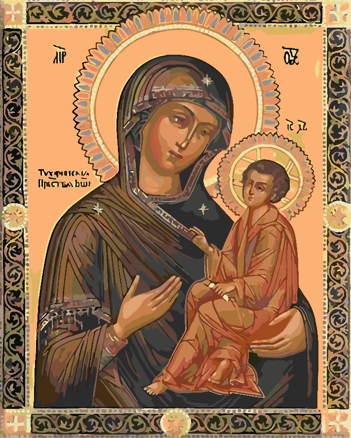 Paint by numbers - Saint Mary with the Child 4180