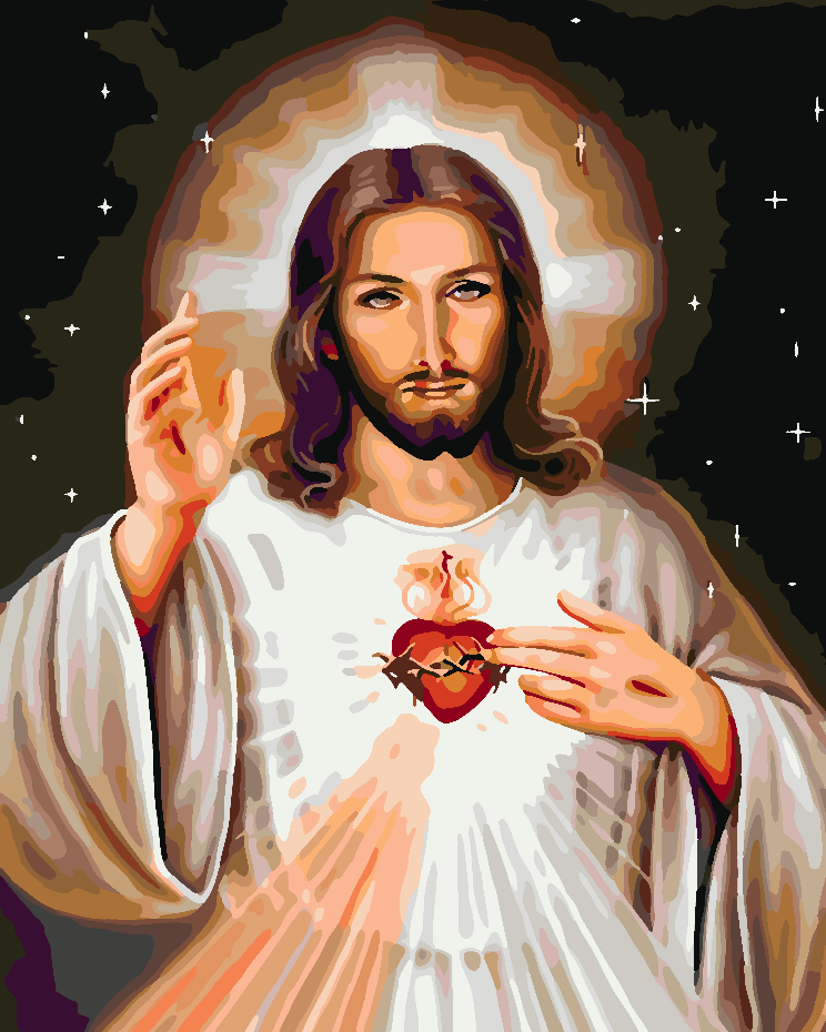 Paint by numbers - Jesus Christ 4185