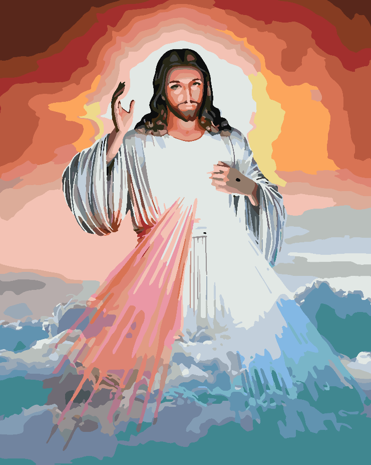 Paint by numbers - Jesus Christ 4187