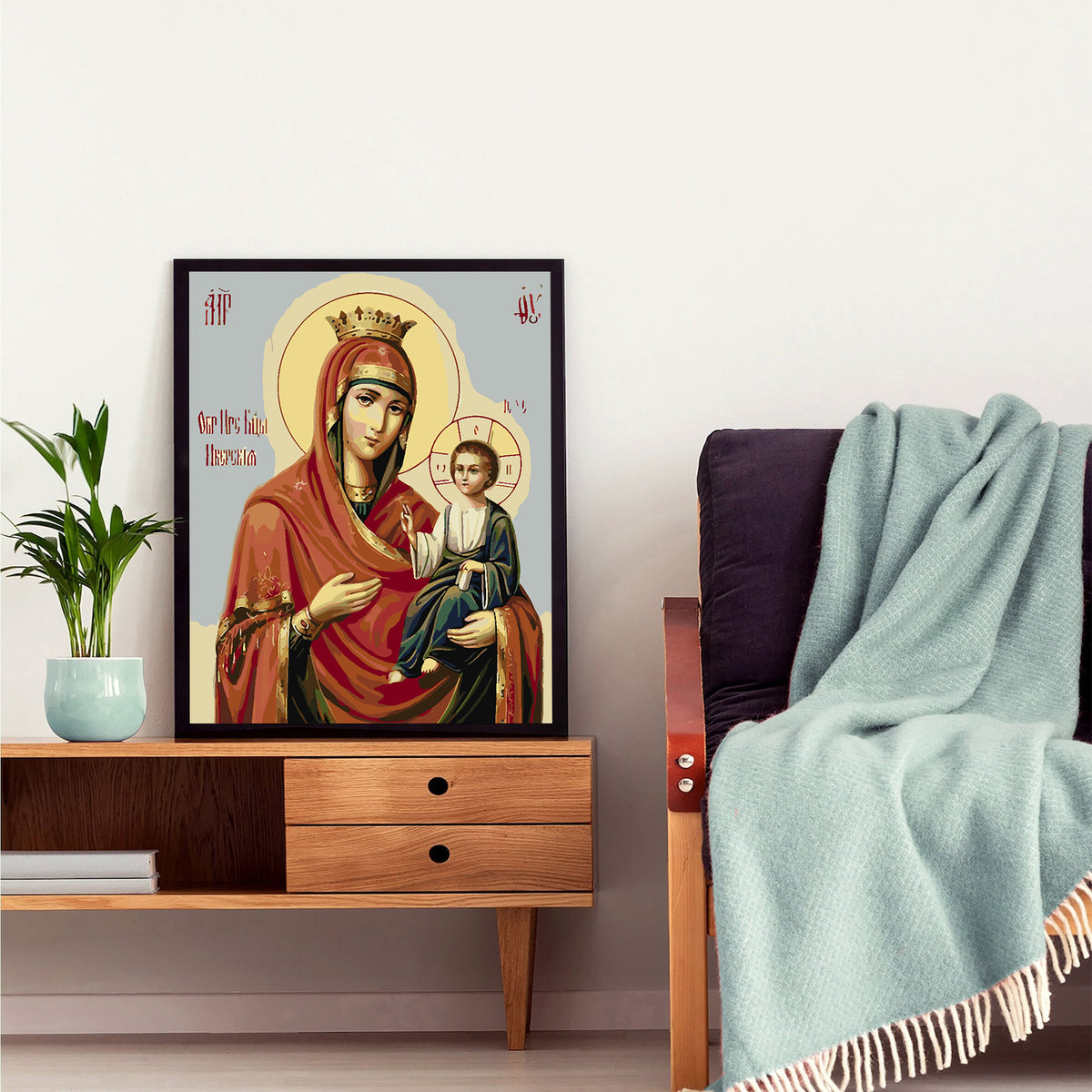 Painting by numbers - Mary with the Child 4189