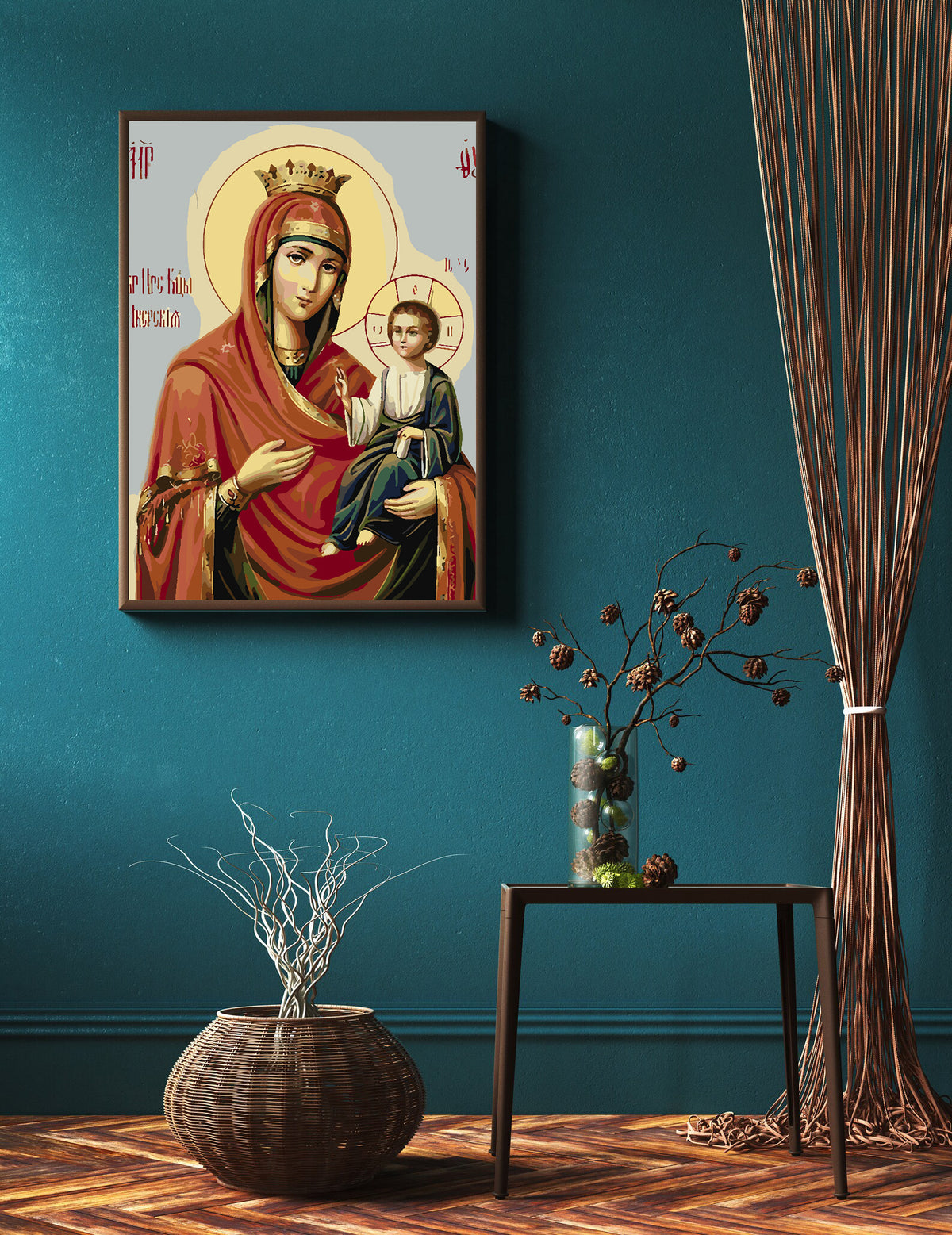 Painting by numbers - Mary with the Child 4189