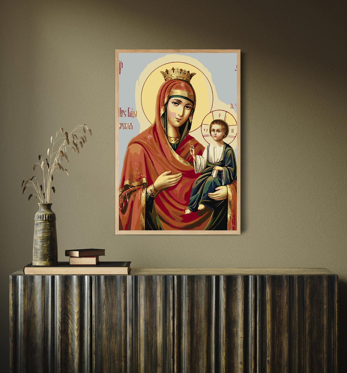 Painting by numbers - Mary with the Child 4189